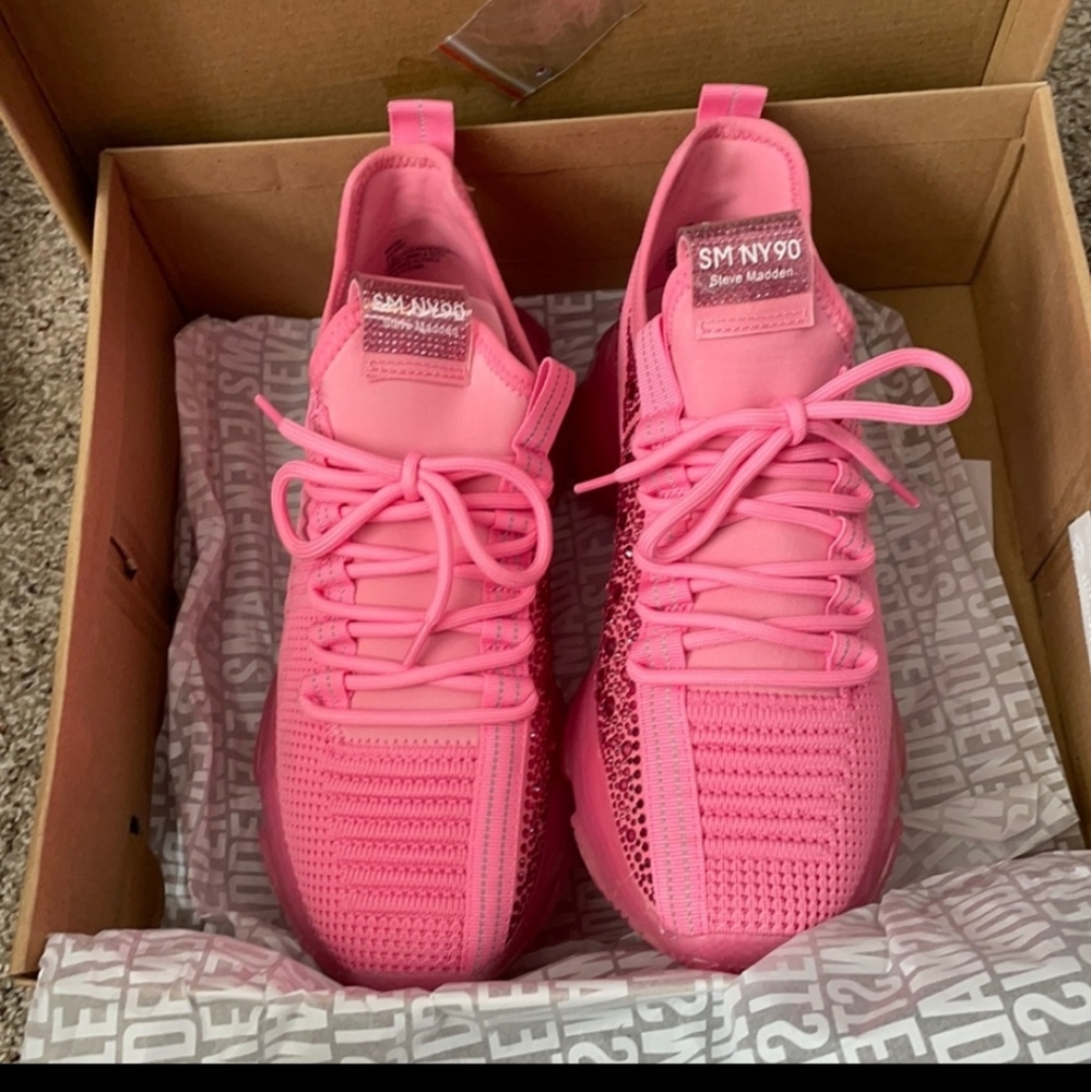 Steve Madden Hot Pink Maxima Sneakers